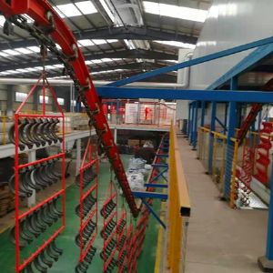 鑄鐵溝槽管件自動(dòng)噴粉線(xiàn)