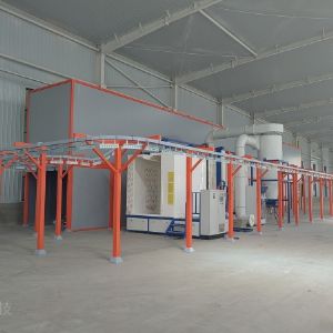 河北濾芯器靜電噴粉線安裝完成